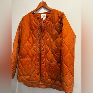St. John's Bay Orange Quilted Puffer Jacket